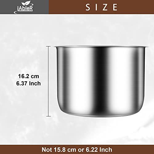 iAbler Genuine 6Qt Power Cooker XL Replacement Inner Pot Compatible with 6 Quart Power Pressure Cooker PPC770 PPC771 PPC770-1 PRO PCXL-PRO6 YBD60-100 WAL1 WAL2 Stainless Steel Inner Pot Parts - 6 QT - Image 5