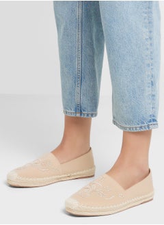 ELLA Pearl Floral Embroidered Espadrille  - Image 5
