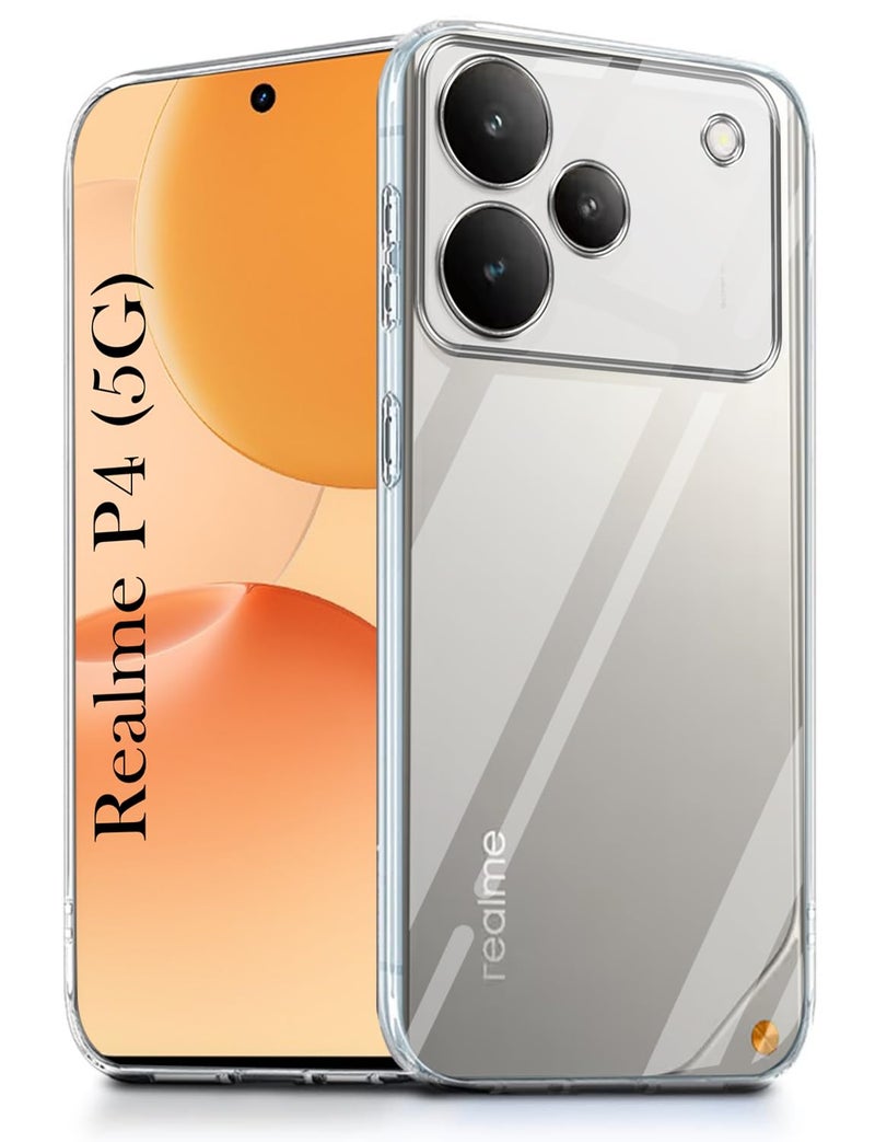 Jkobi Realme P4 (Clear Shockproof Case with Camera Protection | Soft and Flexible | Transparent) - Image 1