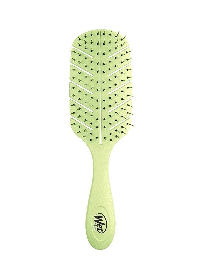Wet Brush Go Green Detangler - Eco-Friendly Hair Brush with Plant-Based Handle and IntelliFlex Bristles for Wet and Dry Hair - Green - Image 1