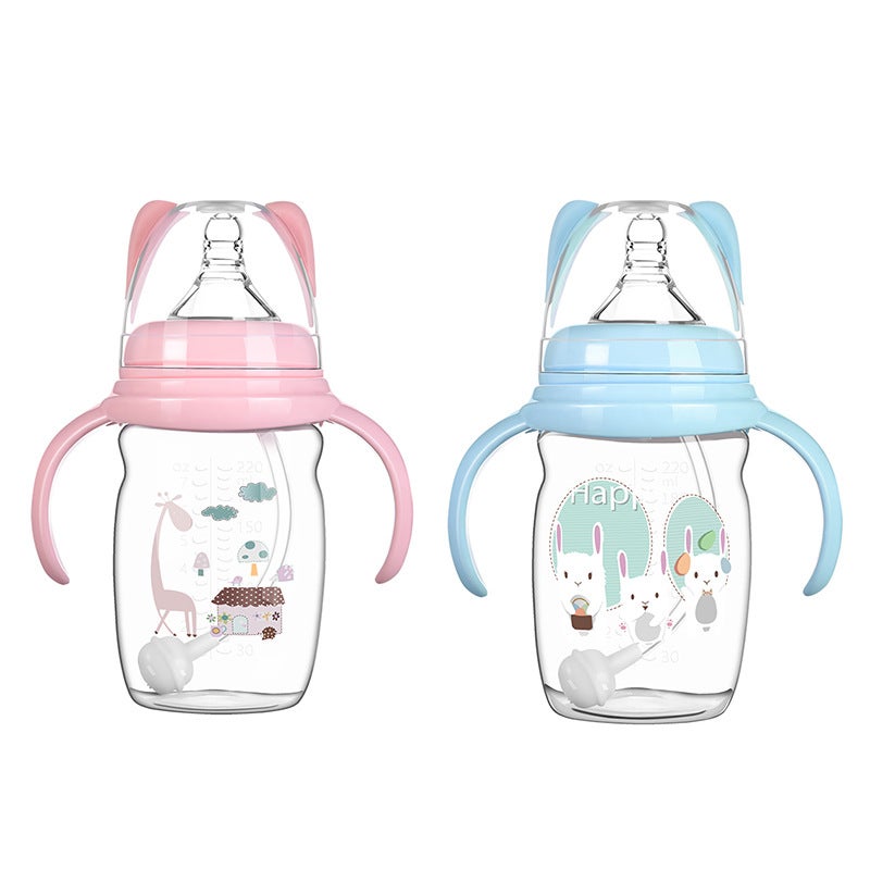 Meiyingtang Baby Pp Wide Diameter Bottle Plastic Baby Choke-Proof Cup Newborn Bottle Straw With Handle Bottle - Image 1