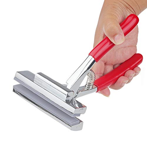 Timsec Canvas Stretcher Pliers, Upholstery Staple Remover and Tack Puller Tool Combo, Professional Canvas Pliers with Spring Return Handles, 4-3/4" Wide Grip, for Stretching Clamp Art Oil Painting - Image 2
