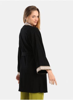 Carina Embroidered Neck & Cuffs Kimono  - Image 2
