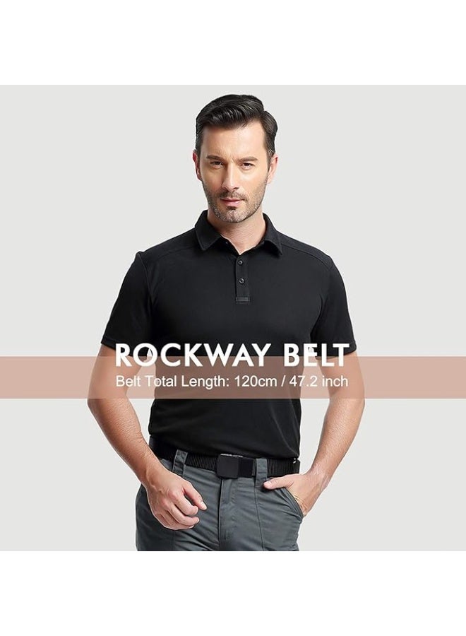 3-Pack Nylon Canvas Belt Plastic Buckle Belt Travel Adjustable Nylon Web Slide Belt - Image 4