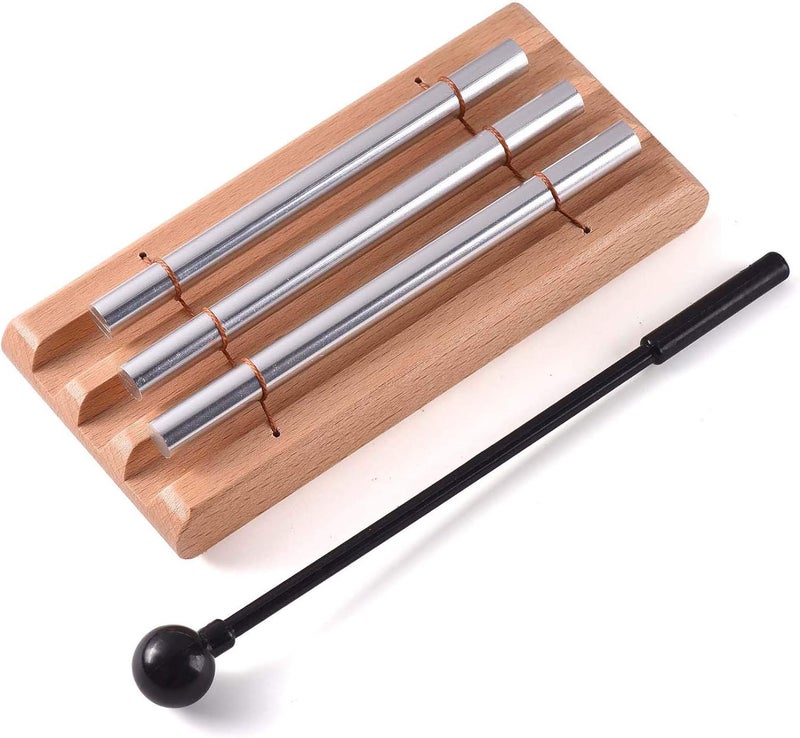 TDOCK Three Tone Meditation Chime, Trio Hand Chime Bell Percussion Instrument for Yoga, and Teachers’ Classroom Management - Image 3