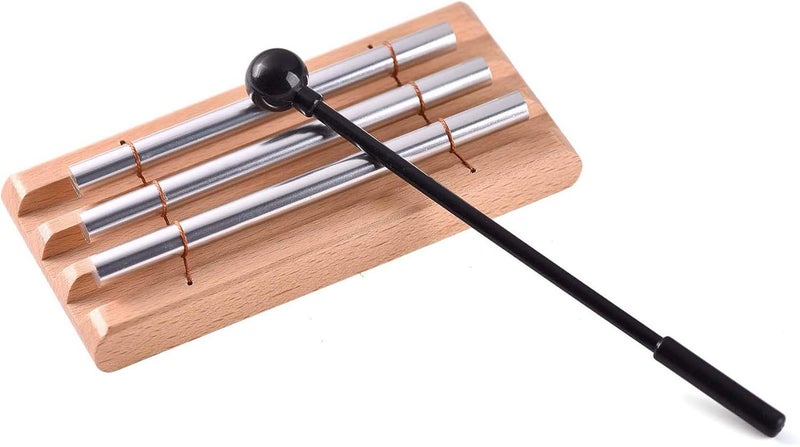 TDOCK Three Tone Meditation Chime, Trio Hand Chime Bell Percussion Instrument for Yoga, and Teachers’ Classroom Management - Image 2