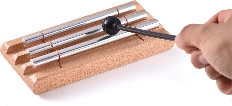 TDOCK Three Tone Meditation Chime, Trio Hand Chime Bell Percussion Instrument for Yoga, and Teachers’ Classroom Management - Image 4