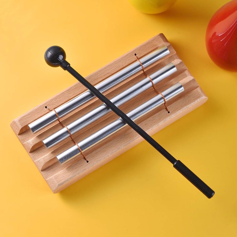 TDOCK Three Tone Meditation Chime, Trio Hand Chime Bell Percussion Instrument for Yoga, and Teachers’ Classroom Management - Image 5
