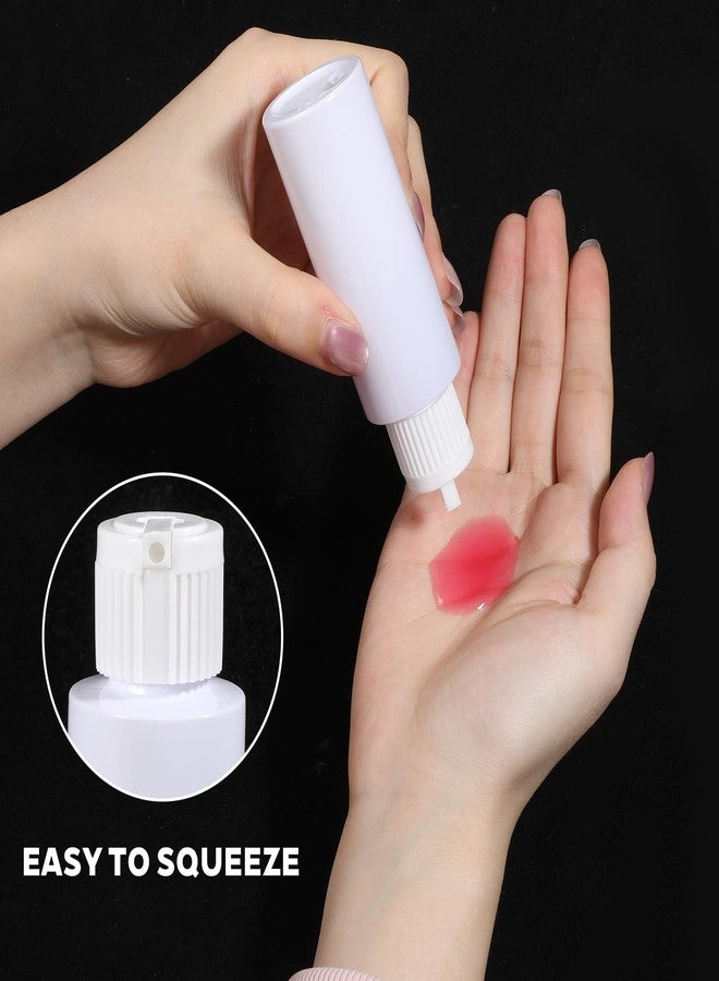 Alrhso 2 Oz Travel Squeeze Bottle with Flip-top Pour Spout, 4Pcs Small Plastic Bottles Refillable Squeeze Bottle for for Lotion, Shampoo, Various Liquids (White) - Image 5