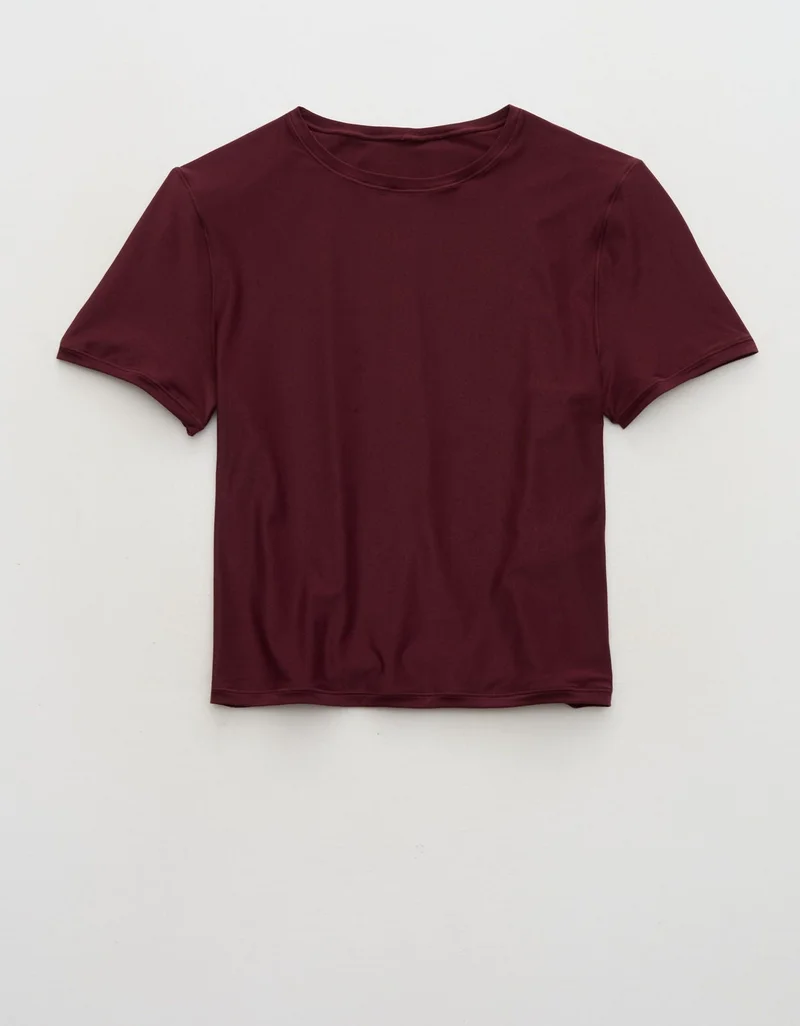 Aerie  Aerie SMOOTHEZ Short Sleeve Crew T-Shirt for Women | Best Price UAE