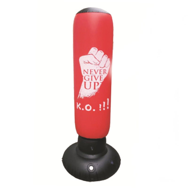 Generic Factory in stock Inflatable Boxing Column Adult Vent Strike Column Children Taekwondo Training Column Tumbler Sandbag Red KO 160*60cm