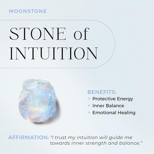 Moon Magic Authentic Moonstone Ring for Women | Amethyst, Aquamarine, Black Obsidian Ring Flow/Real 925 Sterling Silver | 18k Rose and Yellow Gold Raw Crystal Rings for Women/Genuine Gemstone Jewelry - Image 3