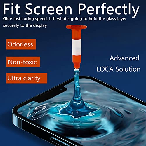 Agzssl Screen Replacement for iPhone 14 Pro Max, 6.7 Inch Front Outer Lens Glass Screen Replacement Repair Kit - Incl Waterpoof Frame Adhesive and Tool Kit(No Digitizer,No LCD) - Image 3
