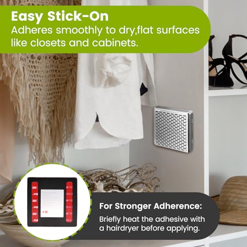 HOMIKE Refrigerator Deodorizer,10 Years Long Fridge Odor Eliminator,Car Air Freshener,Closet Odor Absorber,Outperforms Baking Soda and Bamboo Air Purifying Bags，Stainless Steel - Image 4