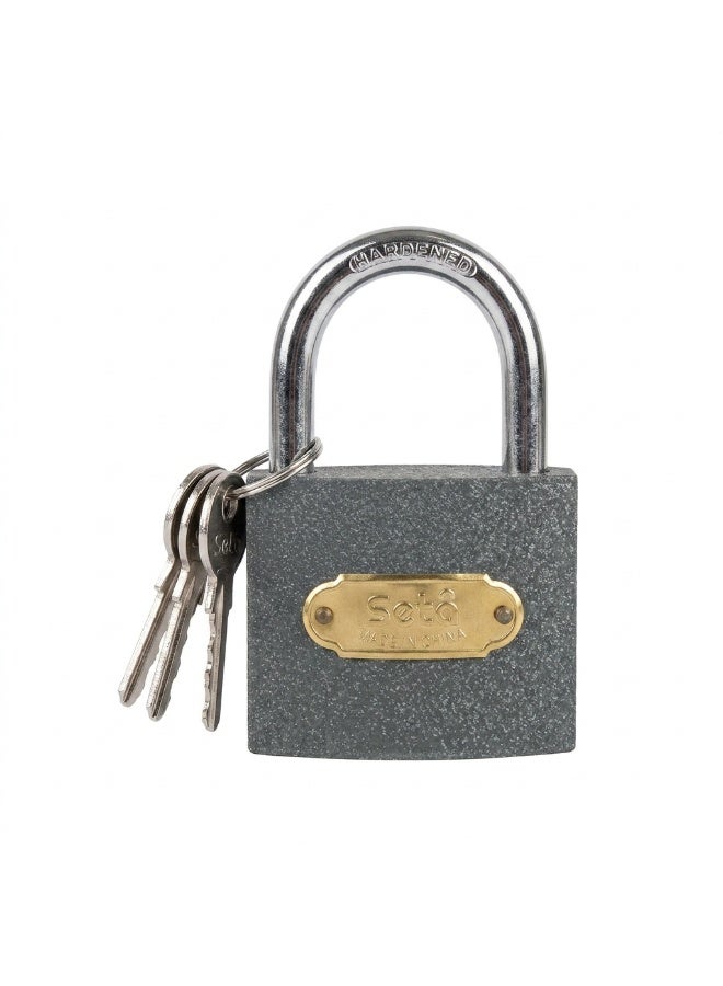 SOTO Heavy Duty 63mm Anti Theft Padlock with Hardened Steel Shackle and 3 Keys High Security Weather Resistant Metal Lock for Gates Doors Warehouses Storage Units Garages Fences Cabinets Outdoor Use Durable Rust Proof Security Lock - Image 1