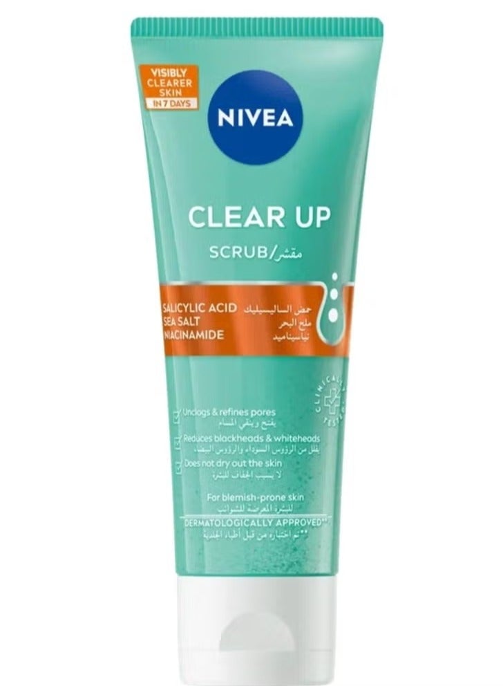 NIVEA CLEAR UP DAILY SCRUB 75ML