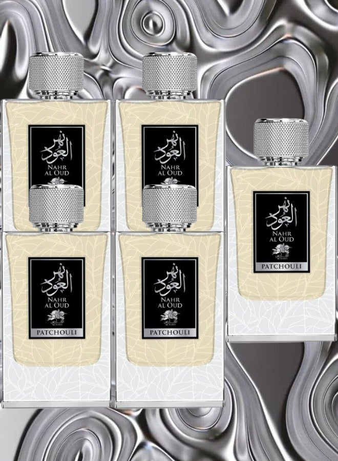 الفارس 5 قطع عطر نهر العود الباتشولي 100 مل - Image 1
