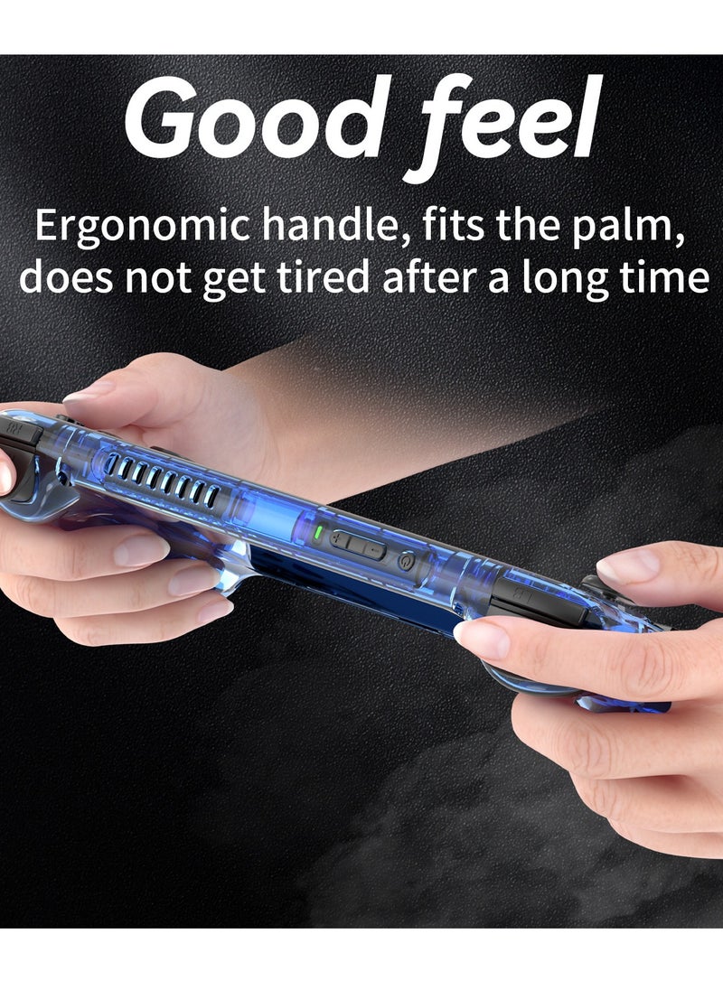 ANBERNIC RG556 Handheld Game Console Unisoc T820 Android 13 5.48 inch AMOLED Screen 5500mAh WIFI Bluetooth Retro Video Players (Blue 128G)
