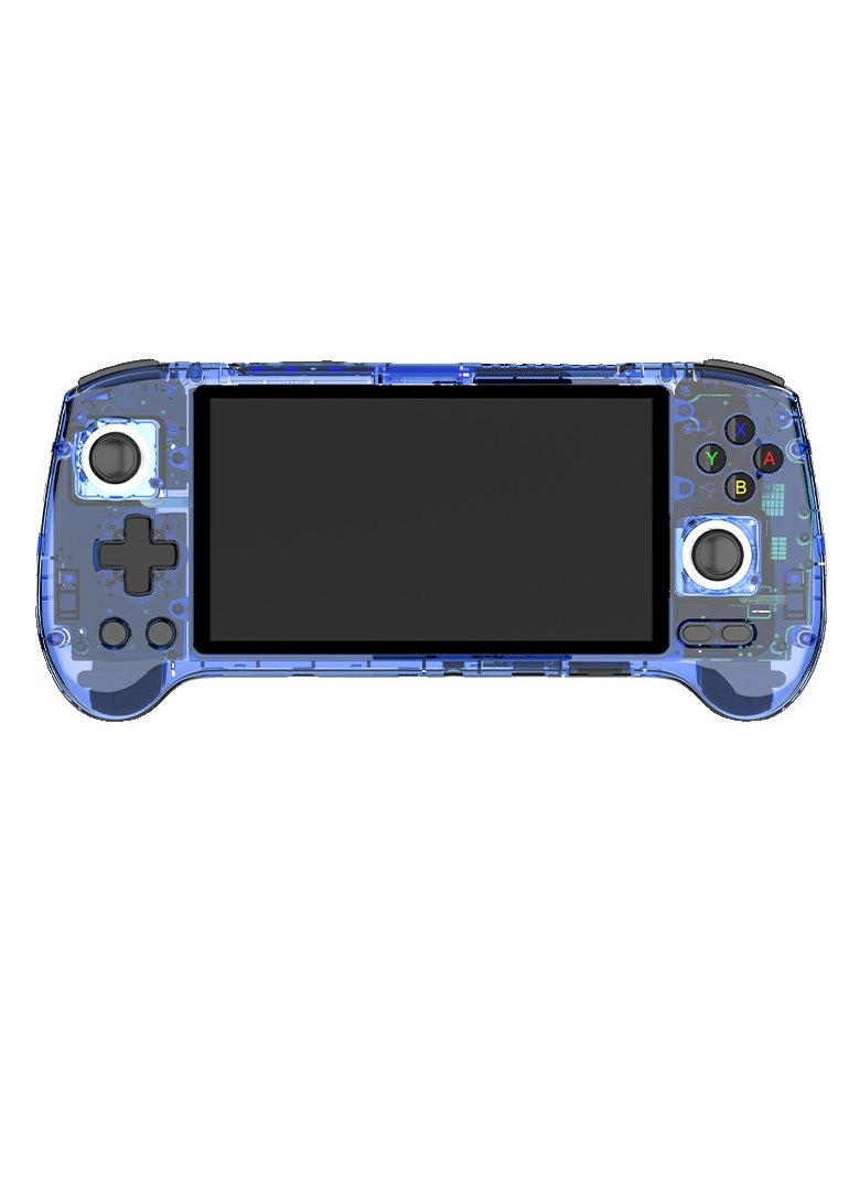 ANBERNIC RG556 Handheld Game Console Unisoc T820 Android 13 5.48 inch AMOLED Screen 5500mAh WIFI Bluetooth Retro Video Players (Blue 128G)