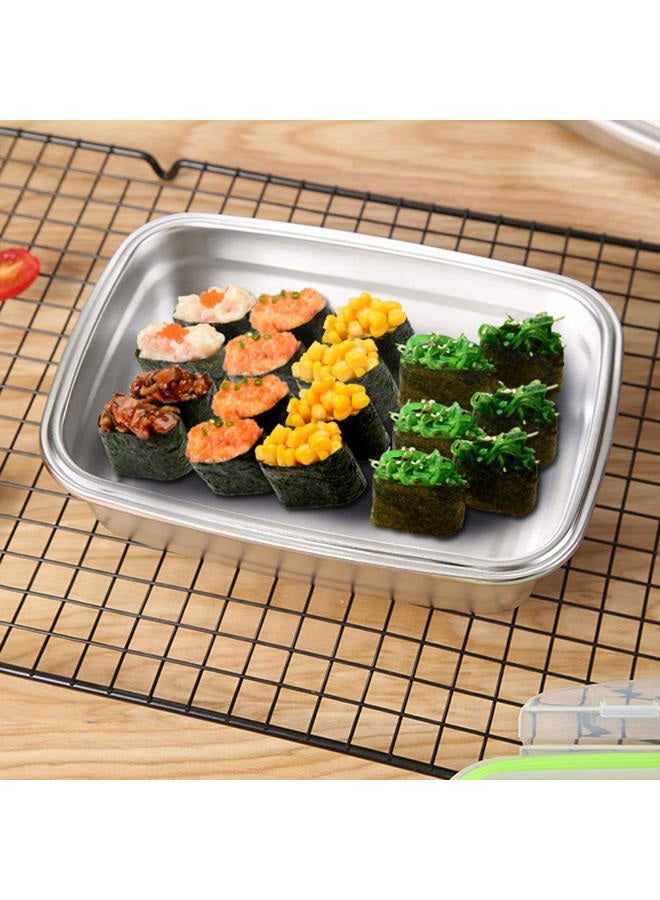 Haofy 850ml Portable Stainless Steel Lunch Box, Sealing Food Box Container for Outdoor Picnic - Image 3