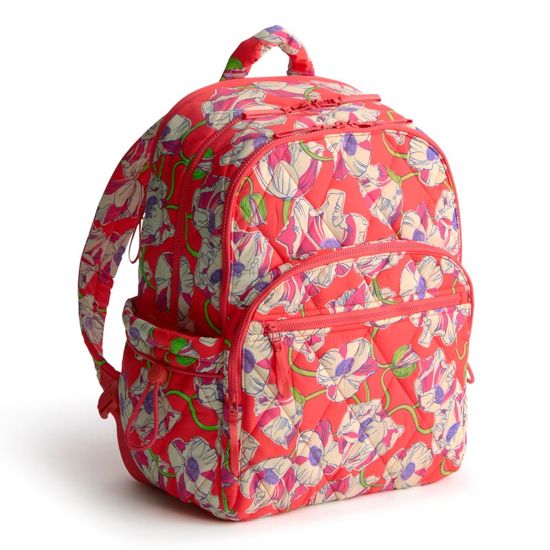 Vera Bradley Women's Featherweight Large Bancroft Backpack, Swirling Poppies, One Size - Image 2