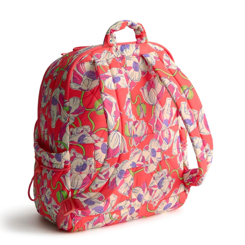 Vera Bradley Women's Featherweight Large Bancroft Backpack, Swirling Poppies, One Size - Image 3