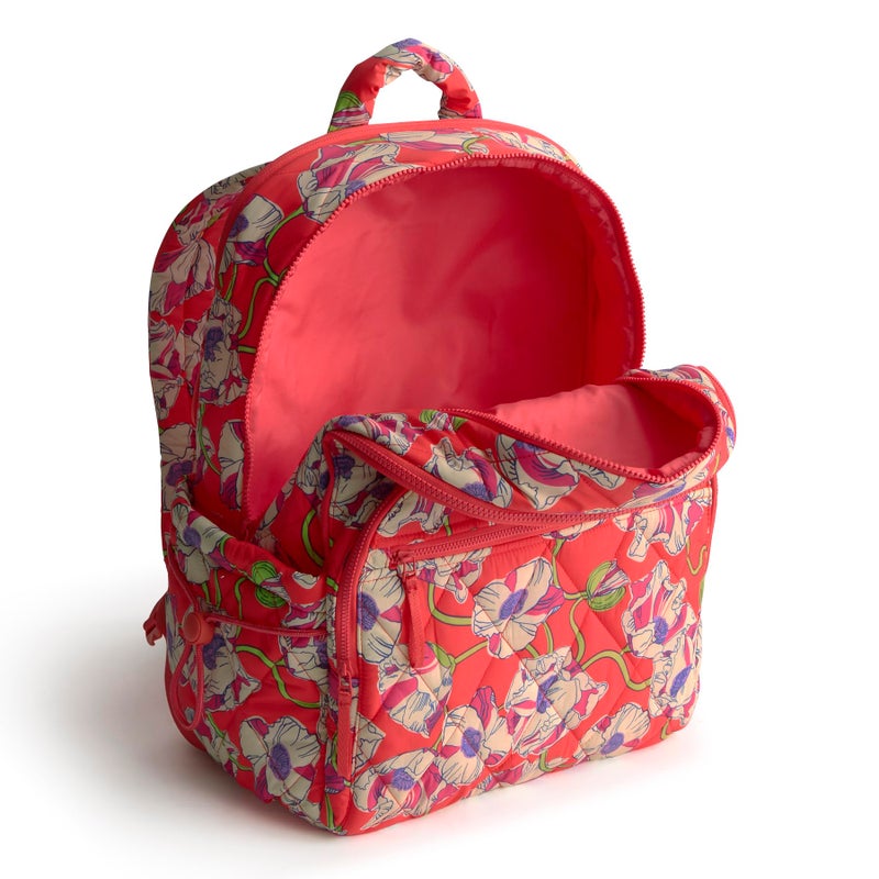 Vera Bradley Women's Featherweight Large Bancroft Backpack, Swirling Poppies, One Size - Image 4
