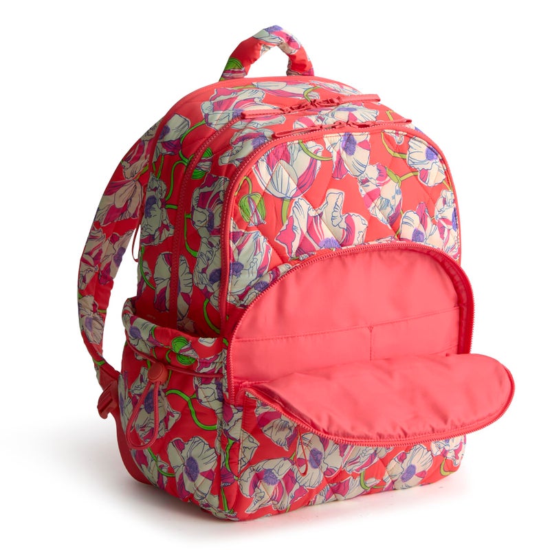 Vera Bradley Women's Featherweight Large Bancroft Backpack, Swirling Poppies, One Size - Image 5