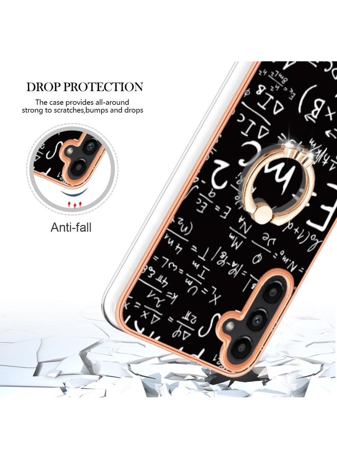 S-TOP Case For Samsung Galaxy A55 Electroplating Dual-side IMD Phone Case with Ring Holder - Image 4
