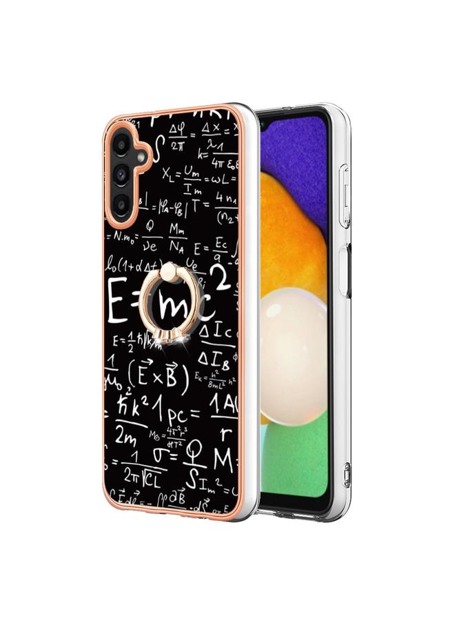 S-TOP Case For Samsung Galaxy A55 Electroplating Dual-side IMD Phone Case with Ring Holder - Image 1