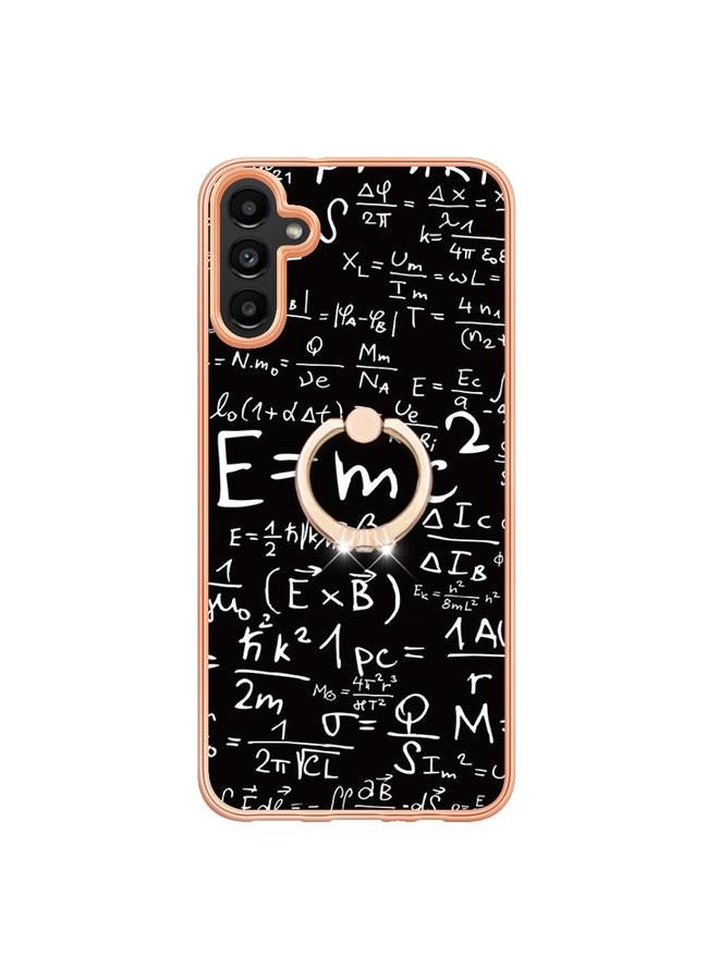 S-TOP Case For Samsung Galaxy A55 Electroplating Dual-side IMD Phone Case with Ring Holder - Image 2