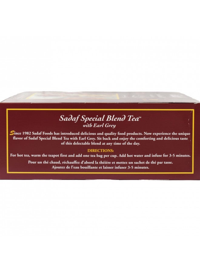Sadaf Sadaf Earl Grey Tea Bags | Special Blend Earl Grey Ceylon Black Tea | Product harvested in Sri Lanka | 100 bags (pack of 1)  - Image 4