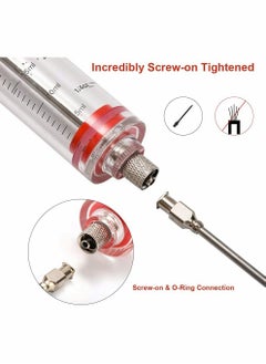 SYOSI Meat Injector, Marinade Injector, Food Syringe, Meat Syringe for Beef Steak BBQ, 30 Milliliter, 1 Ounce, with 3 Needle (Red)  - Image 2