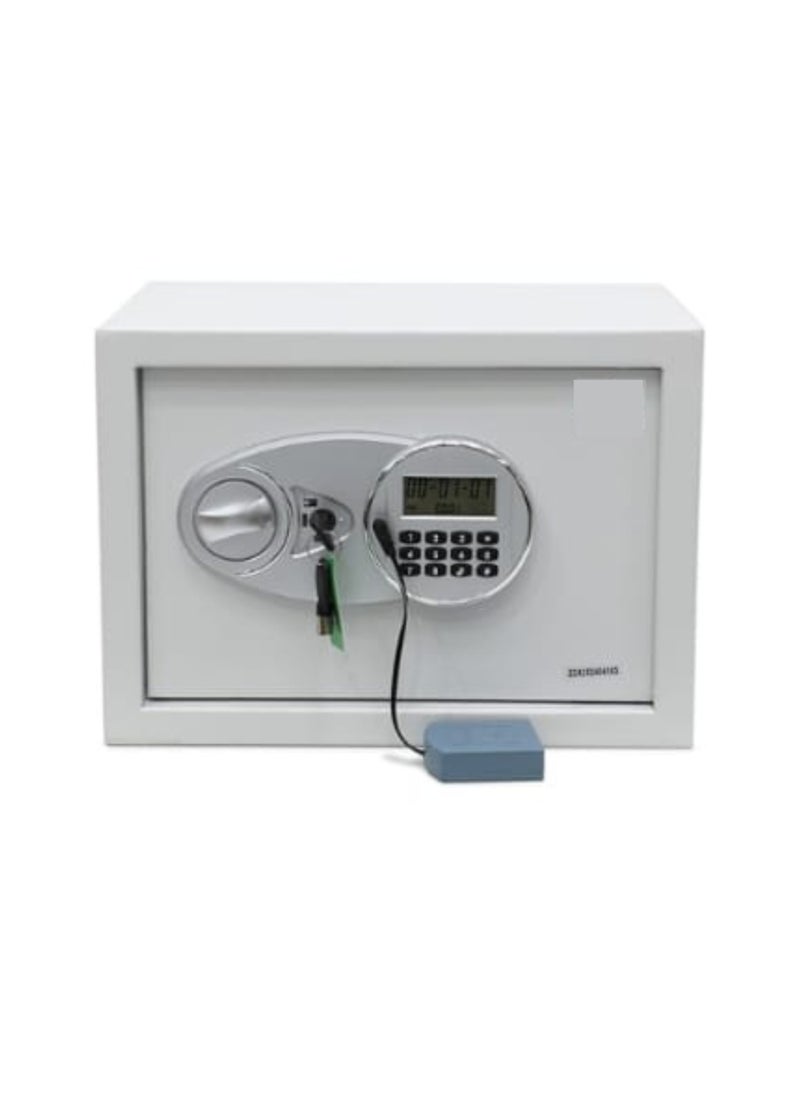 KARNAK Karnak Safe Box with Digital Pin Code Keypad and Key Lock for Home Office Personal Use (L35xW25xH25cm) Color Whites  - Image 3