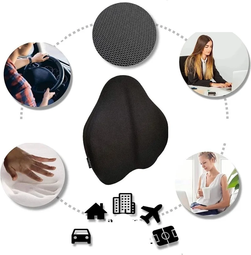 Sogex Medikal Visco New Generation Anatomical Waist Office Back Support Cushion Waist Pillow Orthopedic