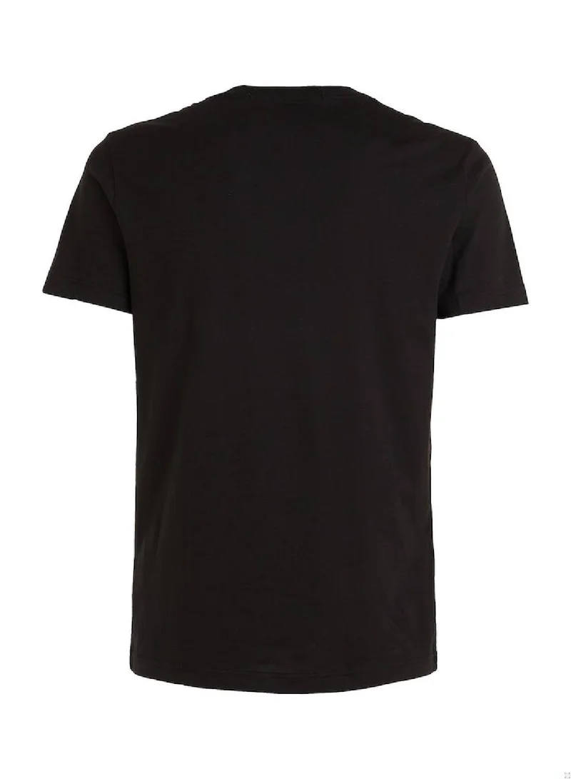 Calvin Klein Jeans Ck Black / Salsa Institutional Logo Slim Fit T-Shirt and for Men | Best Price UAE