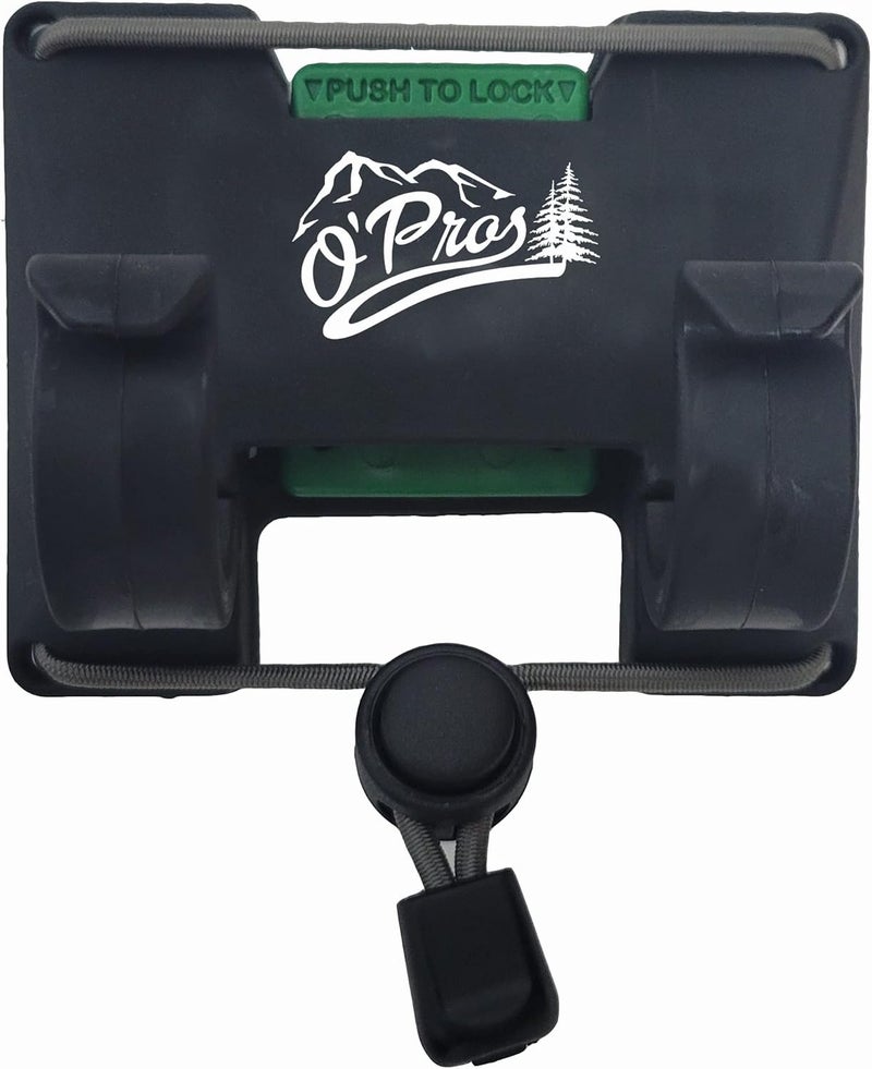 O'Pros O’Pros 3rd Hand Belt Clip Rod Holder for Fly Fishing and Spinning Rods… (Mossy Oak Original Bottomlands Camo) (Mossy Oak Elements Agua Camo) (Black) (Black) - Image 2