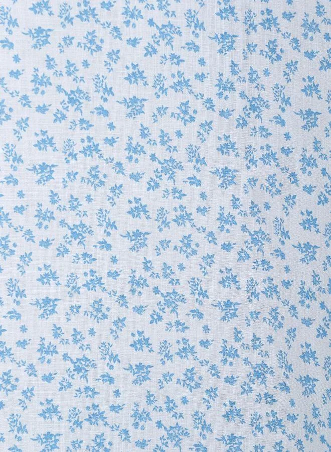 The Indian Garage Co The Indian Garage Co Men Blue Slim Fit Floral Shirt