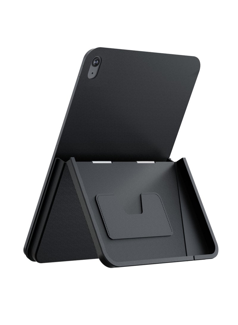 LEVELO iPad Air 13" Case Omni 4 In-1 Cover with Built-In Hand-Grip/ Strong Magnetic Hold/ Pen Slot Holder/ Card Holder/ Multi-Angle Support - Black  - Image 1
