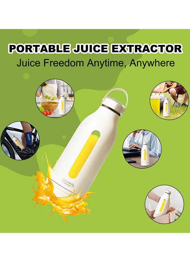 Ceool - Personal Blender for Smoothies, 4 Blade Portable Blender, USB Rechargeable with Handle, 400ml Large Capacity, Portable Juicer Cup for Sports, Travel, Home, Gym - Image 1