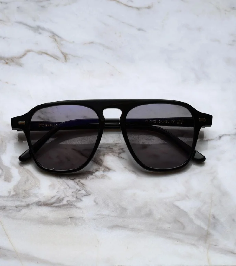 Explicit Poets Explicit Poets Unisex Daniel Black-Gray Stylish Sunglasses, A11EP1
