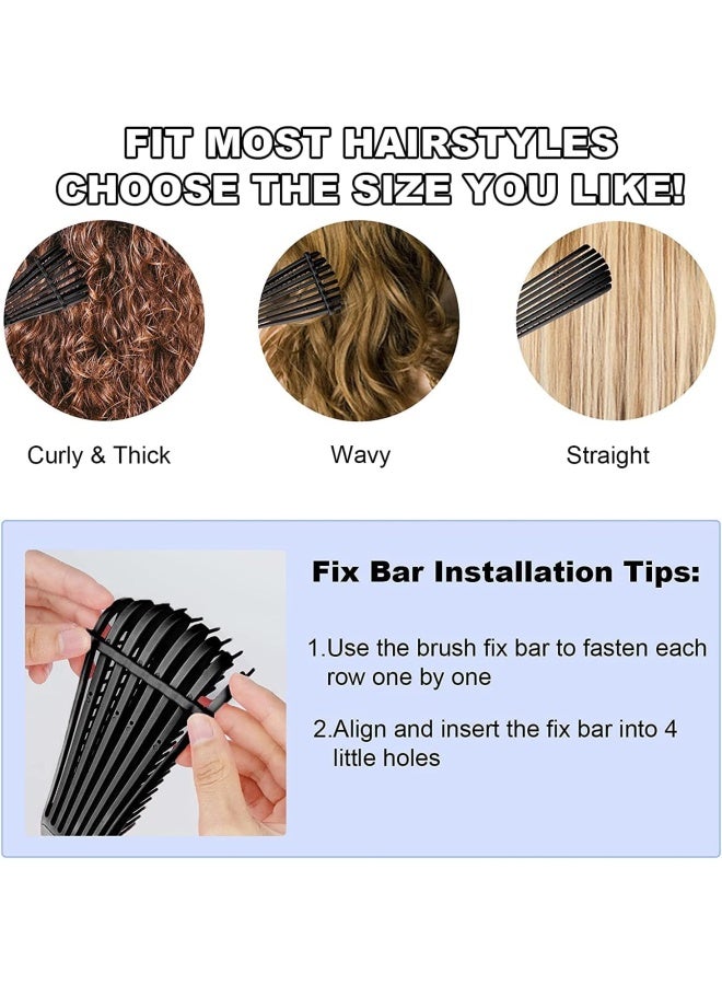 Premify Detangling Hair Brush, Hairs Detangler Brush For Afro America Textured 3A To 4C Kinky, Wavy, Curly, Coily Hair, Faster & Easier Detangle Wet Or Dry Hair With No Pain, Easy To Clean Hairbrush  - Image 3
