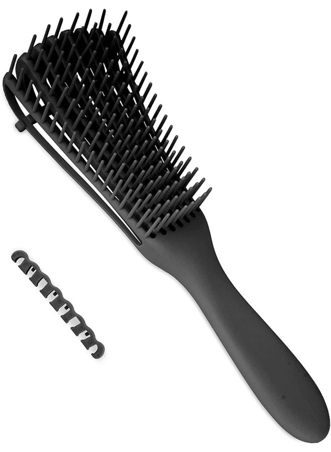 Premify Detangling Hair Brush, Hairs Detangler Brush For Afro America Textured 3A To 4C Kinky, Wavy, Curly, Coily Hair, Faster & Easier Detangle Wet Or Dry Hair With No Pain, Easy To Clean Hairbrush  - Image 1