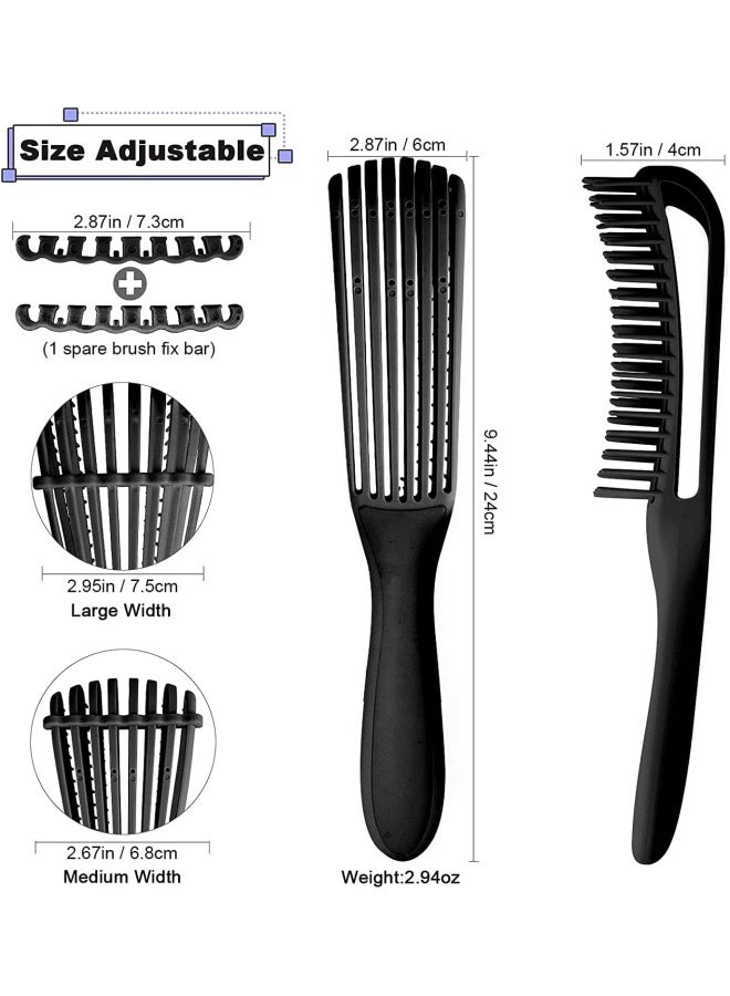 Premify Detangling Hair Brush, Hairs Detangler Brush For Afro America Textured 3A To 4C Kinky, Wavy, Curly, Coily Hair, Faster & Easier Detangle Wet Or Dry Hair With No Pain, Easy To Clean Hairbrush  - Image 5