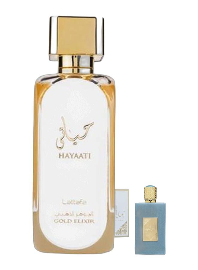 Lattafa Hayaati Gold Elixir EDP 100ml & Ameer Al Arab Imperium EDP 100 ml Bundle - Image 1