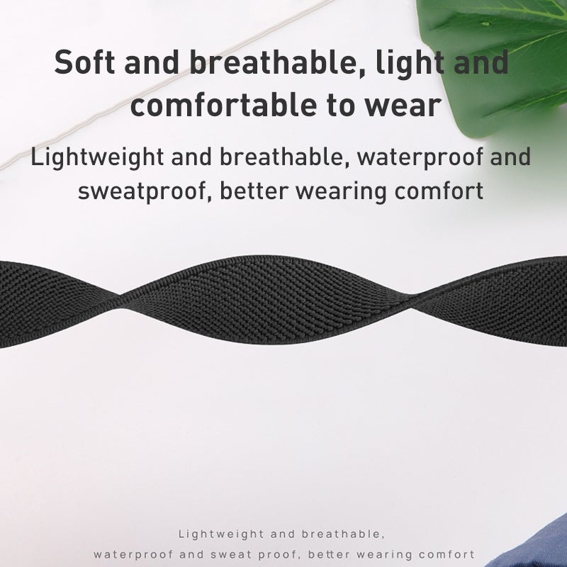 erorex Small Waist Nylon Watch Band For Apple Watch Series 9&8&7 41Mm / Se 3&Se 2&6&Se&5&4 40Mm / 3&2&1 38Mm(Starlight) - Image 4