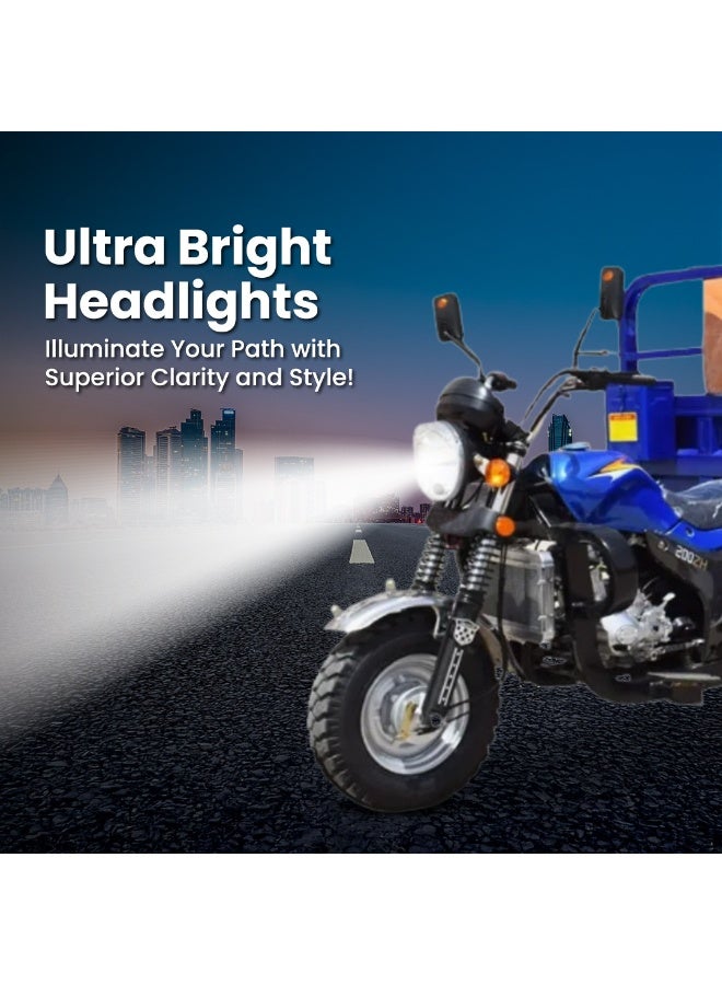 Megawheels Motorcycle Export Petrol Powered 200cc Cargo 3 Wheel Tricycle for Adults - Image 4