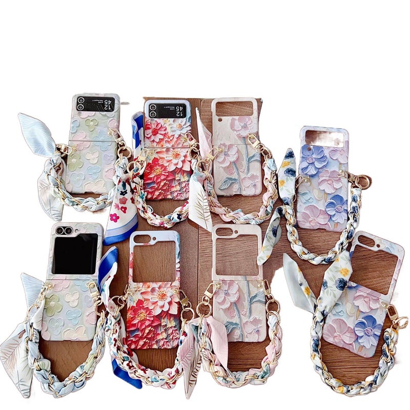 Cover Protective , , PC Embossed Pattern , for Samsung Galaxy Z Flip 6 for Family Use - Image 2