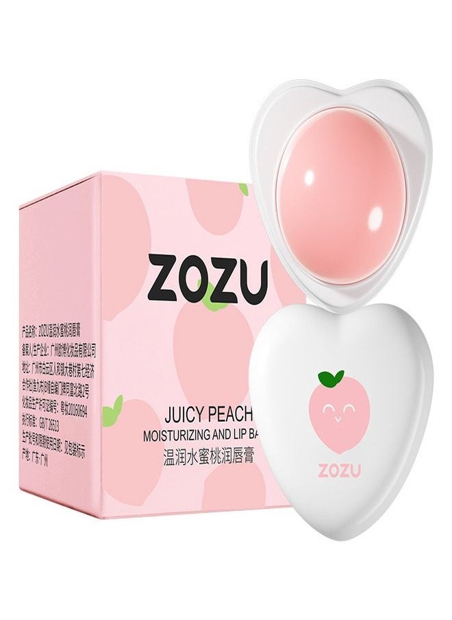 Zozu Sweet Peach Lip Balm 5.8 g A Gentle And Portable Moisturizer That Takes Care Of The Beauty & Health Of Your Lips  - Image 1