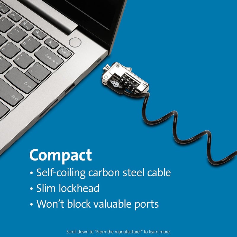 Kensington Kensington Slim NanoSaver Portable Combination Lock for Nano Slot K60627WW  - Image 3